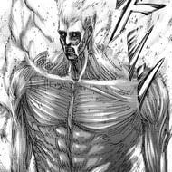 Bertolt Hoover's Colossus Titan. Image Source: Attack on Titan manga: Chapter 80